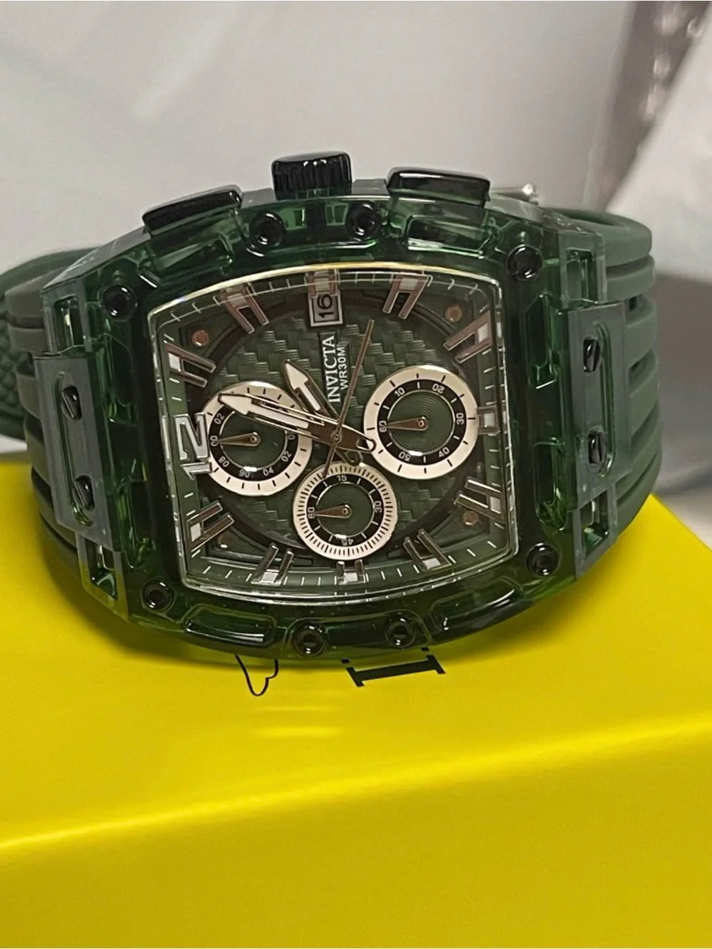 Invicta S1 Rally Men's Watch - 42mm, Green & Silver new